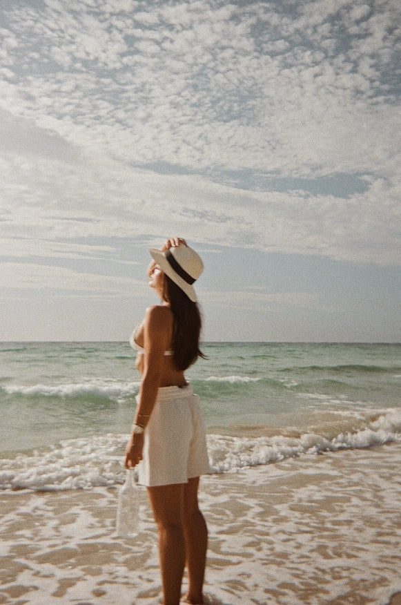 Organic Cotton Shorts Beige-Shorts-Gergana Ivanova-S-Urbanheer