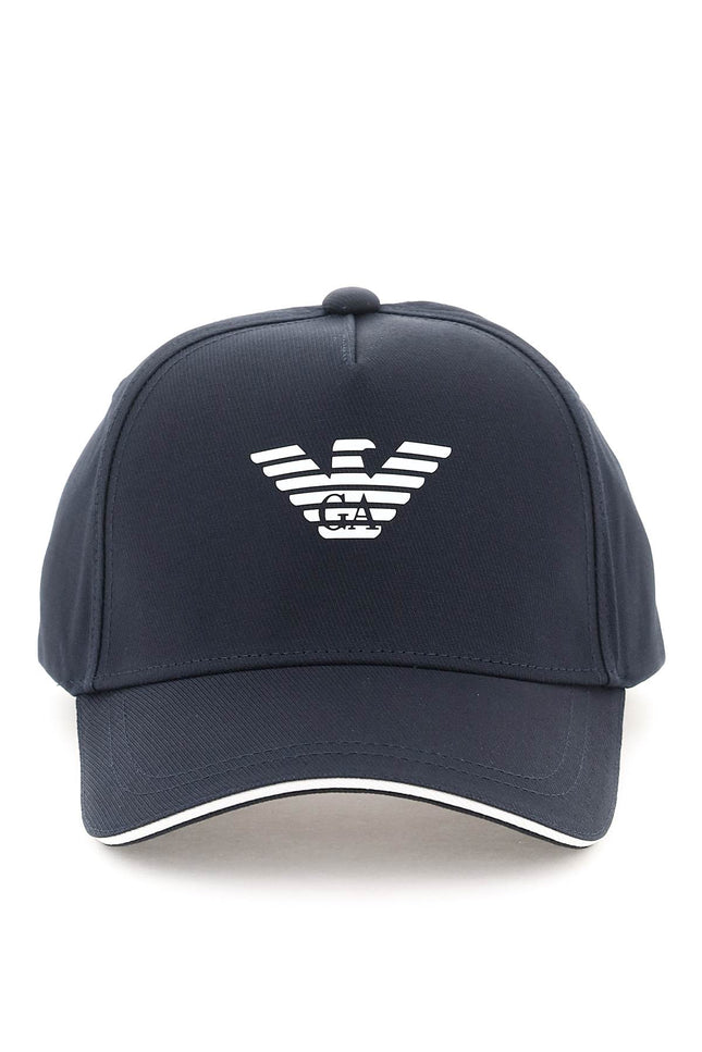 Emporio armani baseball cap with logo-Accessories Caps-EMPORIO ARMANI-Blue-Urbanheer