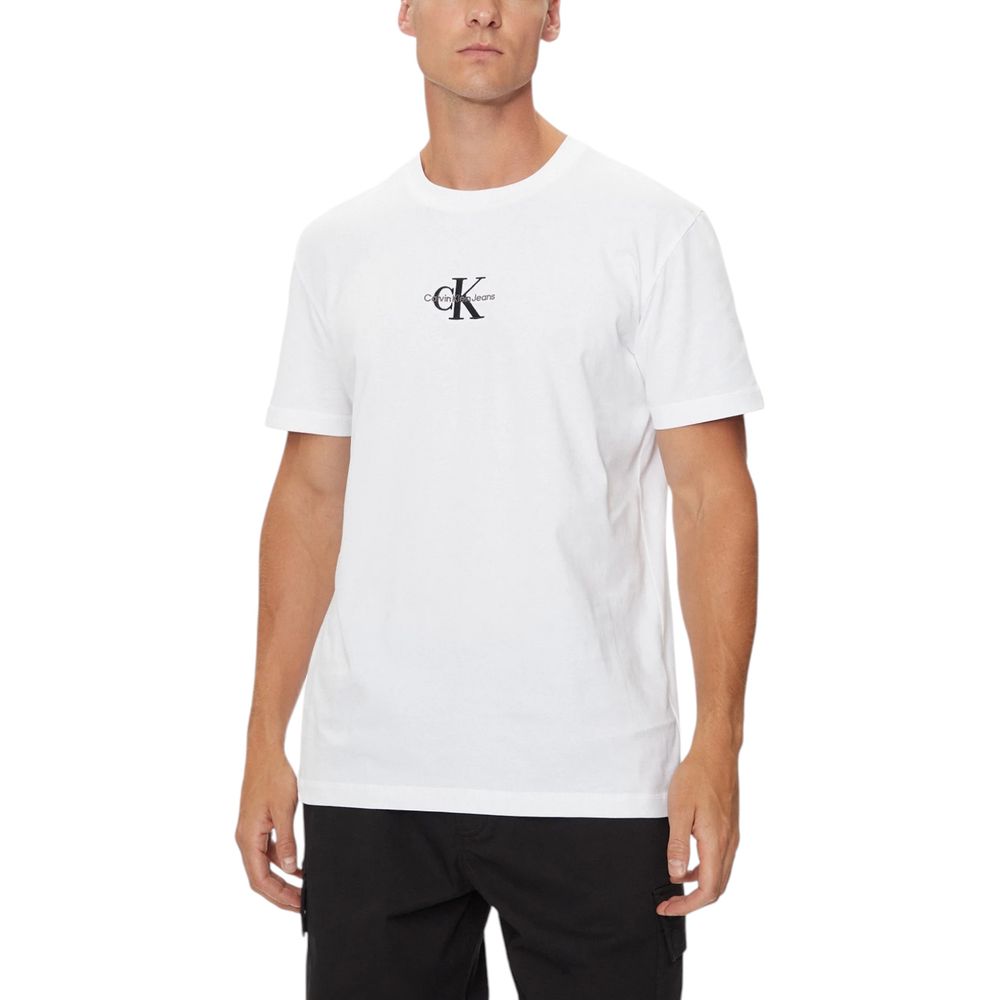 Calvin Klein Jeans White Recycled Cotton T-Shirt-Calvin Klein Jeans-IT46 | M-Urbanheer