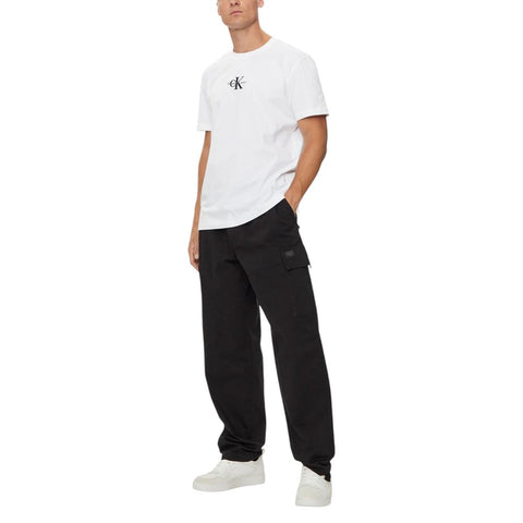 Calvin Klein Jeans White Recycled Cotton T-Shirt-Calvin Klein Jeans-IT46 | M-Urbanheer