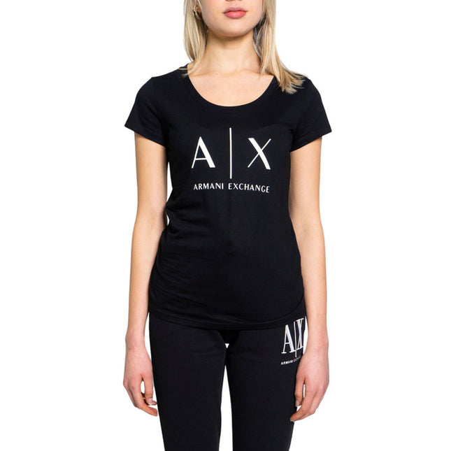 Armani Exchange Women T-Shirt-Clothing T-shirts-Armani Exchange-black-XS-Urbanheer