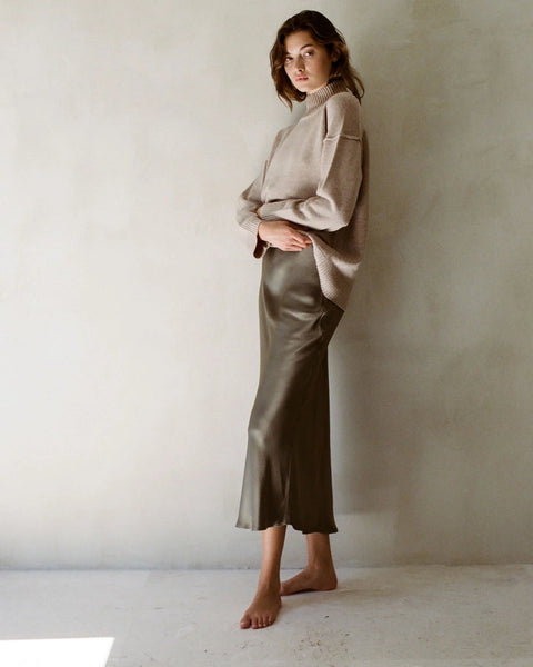 Cashmere Turtle Neck Long Sleeve Top