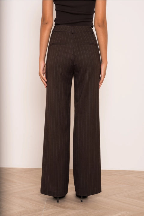 Billie Striped Straight-Leg Trousers
