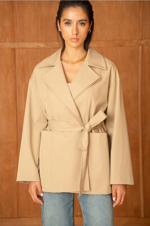 Urban Belted Wrap Jacket