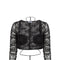 Lace Top Win - Black Floral-Clothing - Women-eikō ai-S-Urbanheer