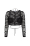 Lace Top Win - Black Floral-Clothing - Women-eikō ai-S-Urbanheer