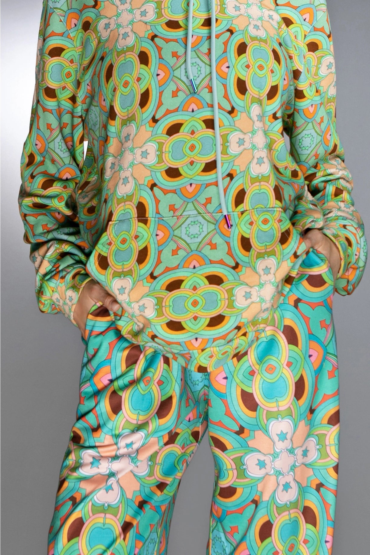 Luxuriously Soft Cotton Jersey Agua Psychedelic Sweatpants-Nuvula-XS-Urbanheer