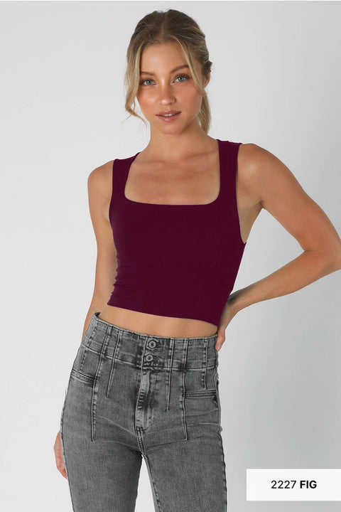 Clean Line Square Neck Top-TOP-NIKIBIKI-Fig-Urbanheer