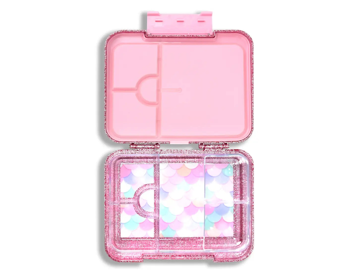 Bento Lunchbox (Large) - Sparkle Blue & Pink Mermaid-Mum Made Yum-Blue-Urbanheer