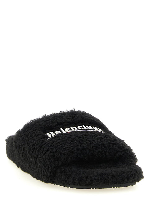 Balenciaga Furry Open Sandals