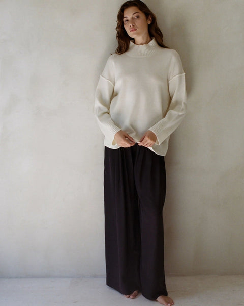 Cashmere Turtle Neck Long Sleeve Top