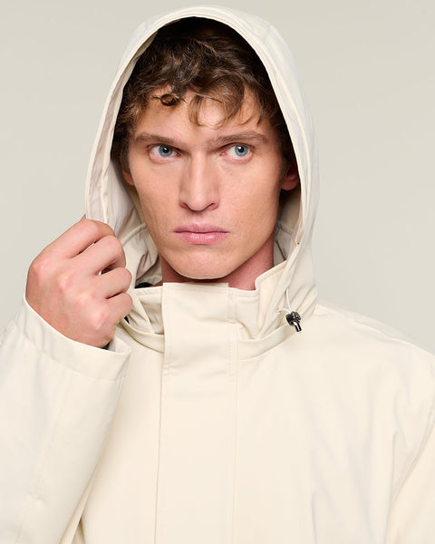 H2O long parka with heat-sealed seams