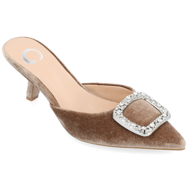 Journee Collection Women's Rishie Pump Taupe-Shoes Pumps-Journee Collection-5.5-Urbanheer