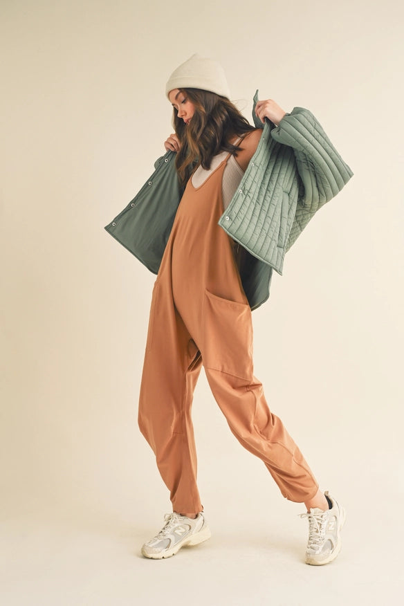 Sage Classic Silhouette Quilted Jacket-Jacket-Kimberly C-S-Urbanheer