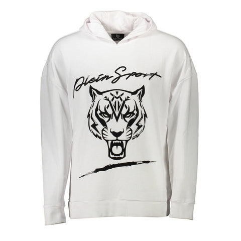 Plein Sport White Cotton Men Sweater-Plein Sport-XL-Urbanheer