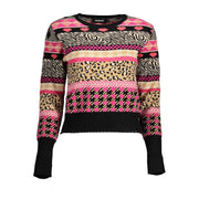 Desigual Black Viscose Women Sweater-Desigual-L-Urbanheer