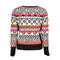 Desigual Chic Pink Contrast Crew Neck Sweater-Desigual-XL-Urbanheer
