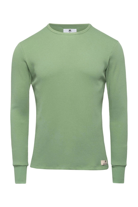 Mint Straight Hem Waffle Knit-Wolfe Co. Apparel and Goods®-M-Urbanheer