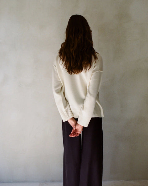Cashmere Turtle Neck Long Sleeve Top