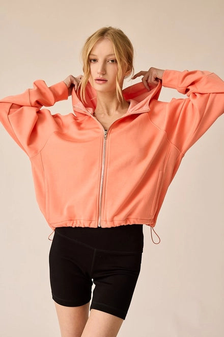 Emma Oversized Full-Zip Hoodie-Hoodie-Papermoon-S-Urbanheer