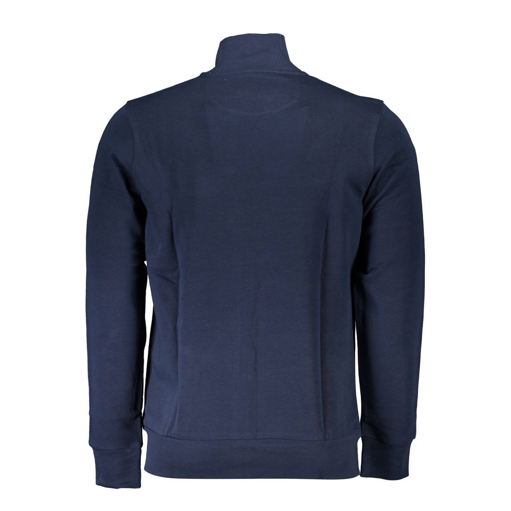 La Martina Blue Cotton Men Sweater-La Martina-M-Urbanheer