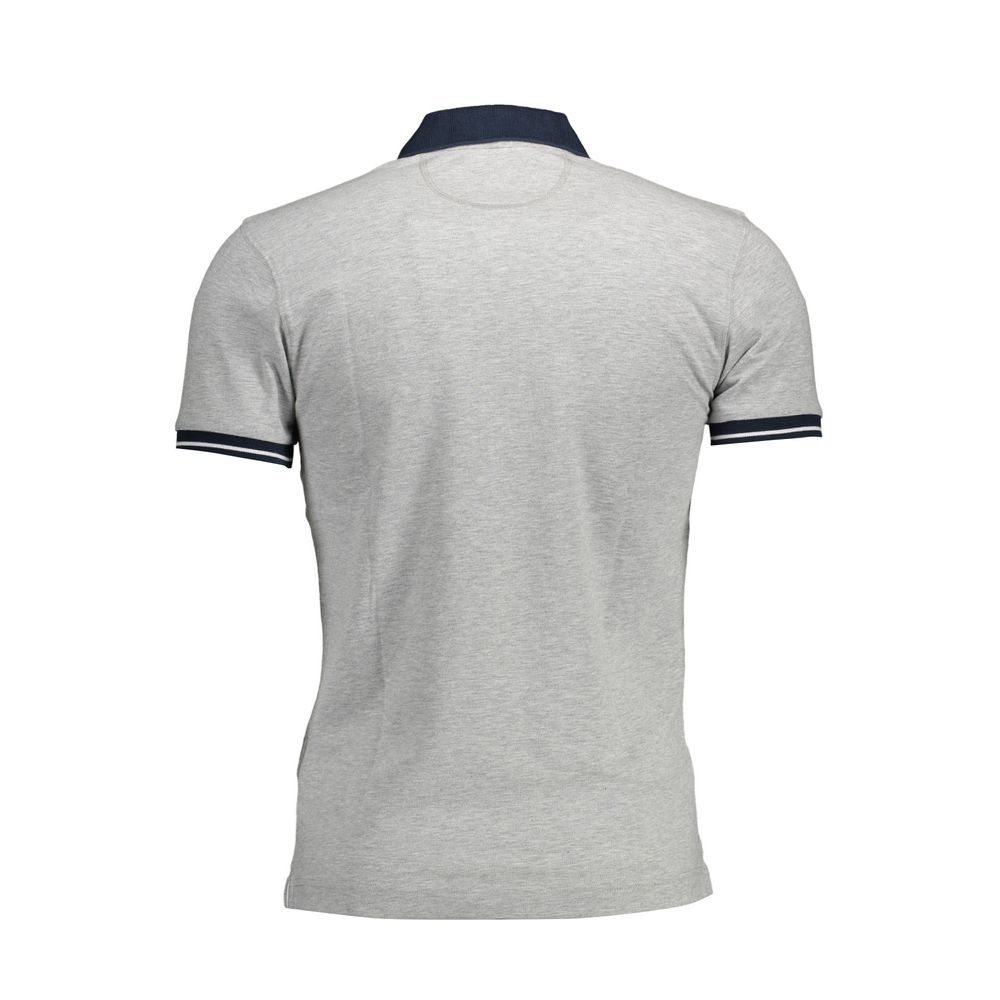 La Martina Gray Cotton Men Polo Shirt-La Martina-XXL-Urbanheer