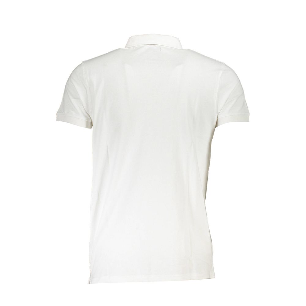 Cavalli Class White Cotton Polo Shirt-Cavalli Class-XXL-Urbanheer