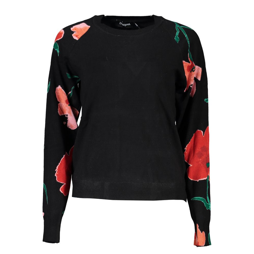 Desigual Chic Contrast Crew Neck Sweater-Desigual-S-Urbanheer
