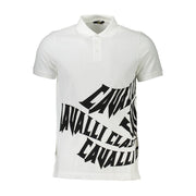 Cavalli Class White Cotton Men Polo-Cavalli Class-XL-Urbanheer