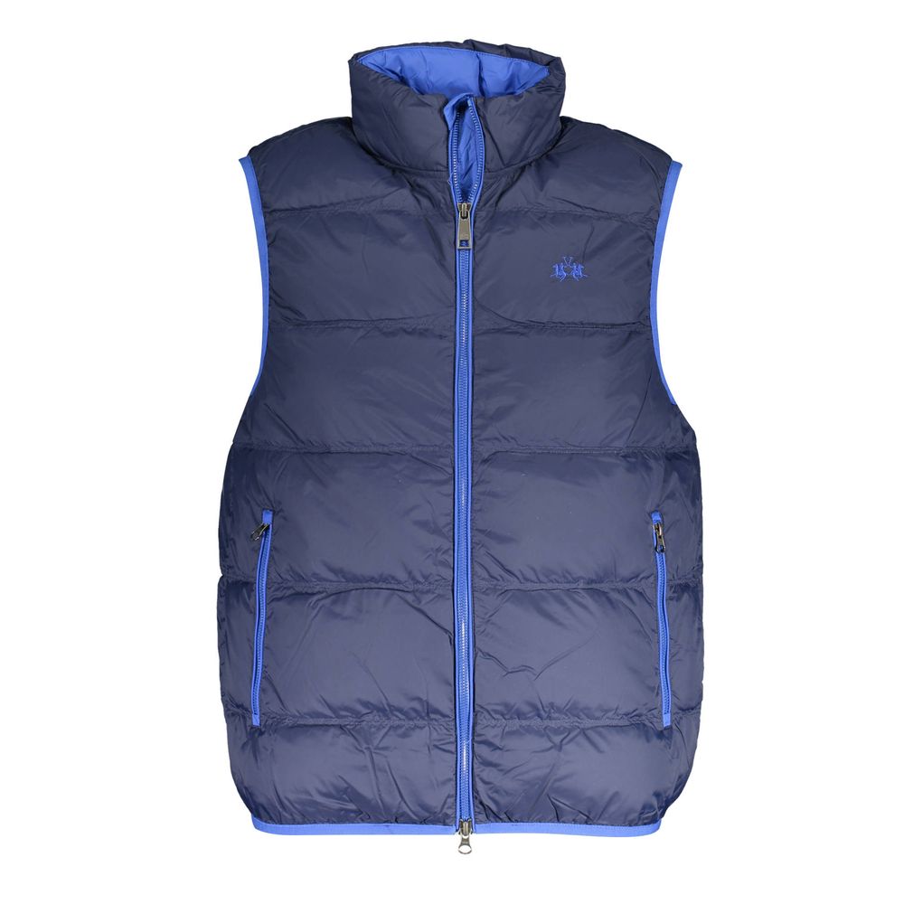La Martina Blue Polyamide Men Jacket-La Martina-M-Urbanheer