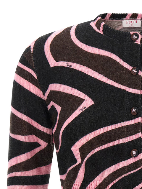 Emilio Pucci Onde Cropped Cardigan