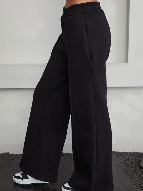 Cozy Fleece Wide Leg Pant