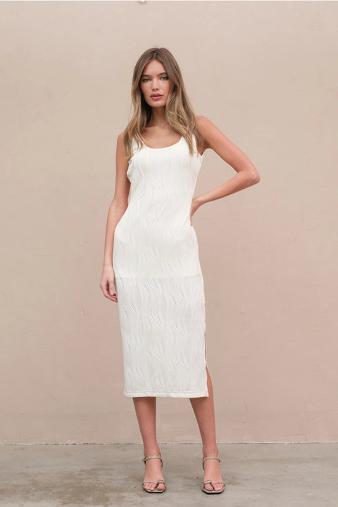 Wavy Textured Span Dress