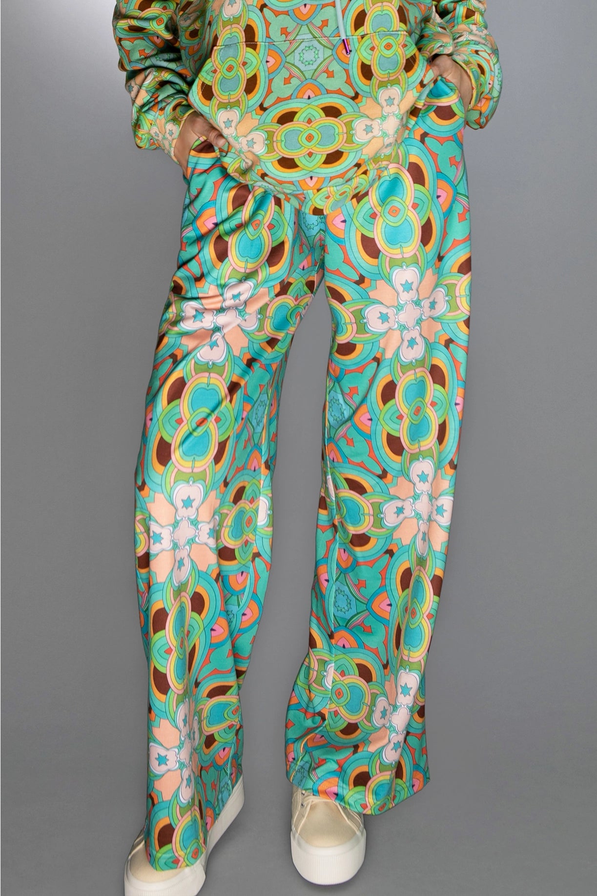 Luxuriously Soft Cotton Jersey Agua Psychedelic Sweatpants-Nuvula-XS-Urbanheer
