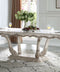 Gorsedd Golden Ivory Finish Dining Table