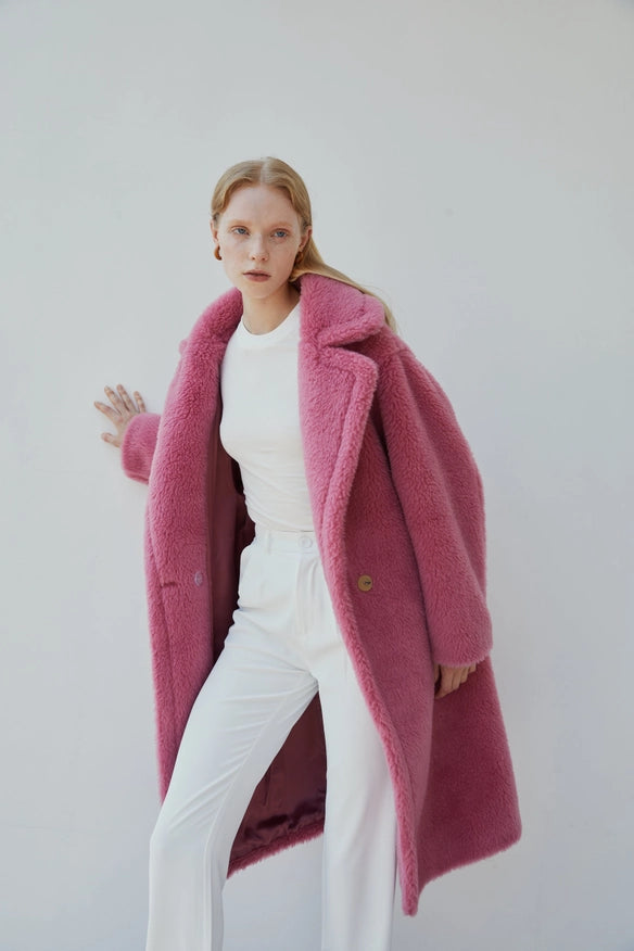 The Teddy Coat-COAT-Pissenlit-Pink-S-Urbanheer
