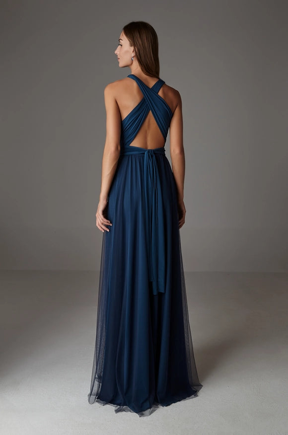 Maxi Dress Blue-Dress-Ceylan BCN-UNICAL-Urbanheer