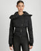 Asymmetrical Puffer Jacket - Black