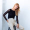 Florence Solid Double Sheer Stretch Top-AMB Designs-S/M-Black-Urbanheer