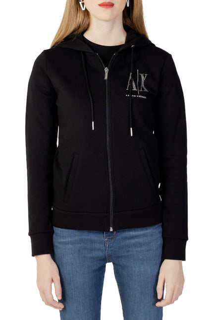 Armani Exchange Women Sweatshirts-Armani Exchange-black-XS-Urbanheer