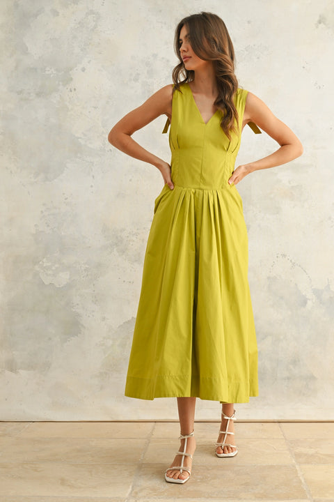 Bow Detail Woven Dress