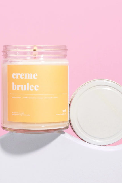 Crème Brûlée Scented Soy Candle - 9Oz-Home & Garden - Home Decor - Candles & Holders-Candelles Soy Candles-9oz-Urbanheer