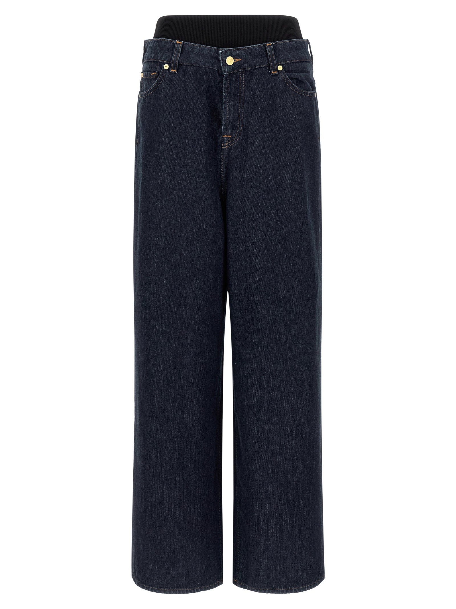 7 For All Mankind Banded Slouchy Wide Jeans