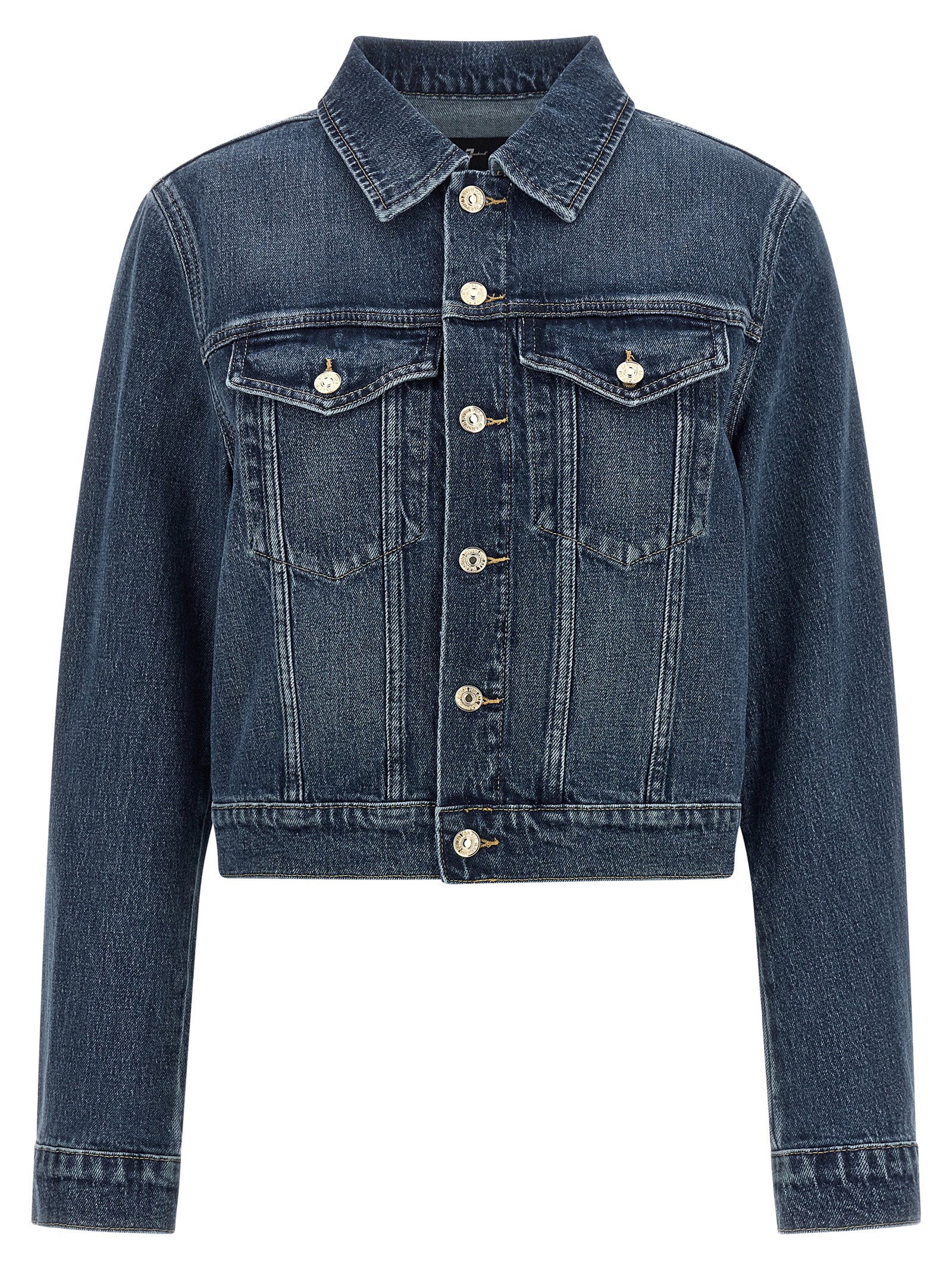 7 For All Mankind Darted Shrunken Jacket