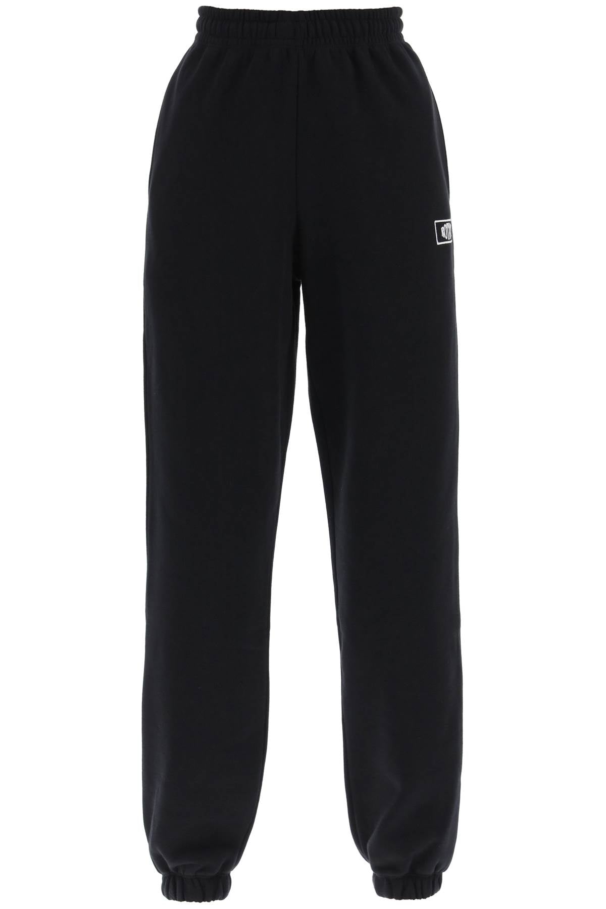 Rotate Joggers With Logo Embroidery-Rotate-Black-X/S-Urbanheer