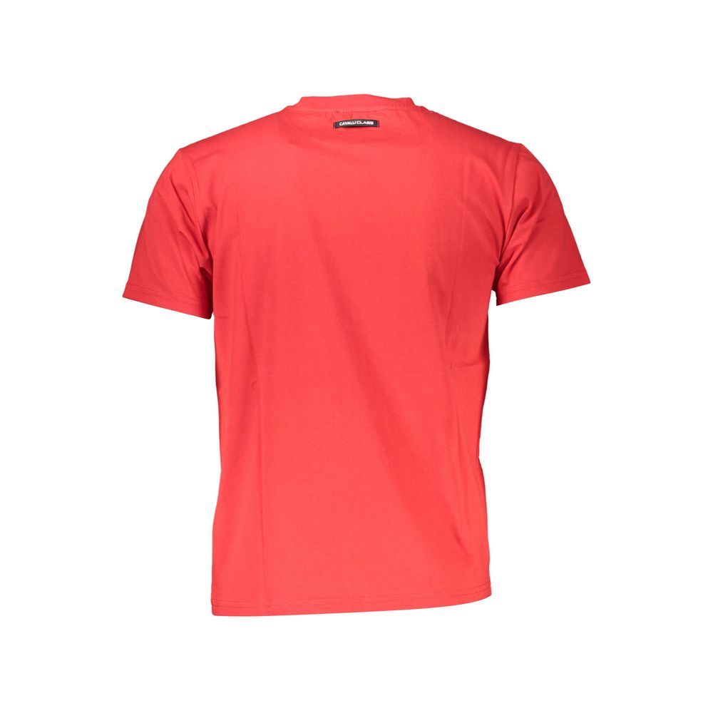 Cavalli Class Red Cotton Men T-Shirt-Cavalli Class-M-Urbanheer