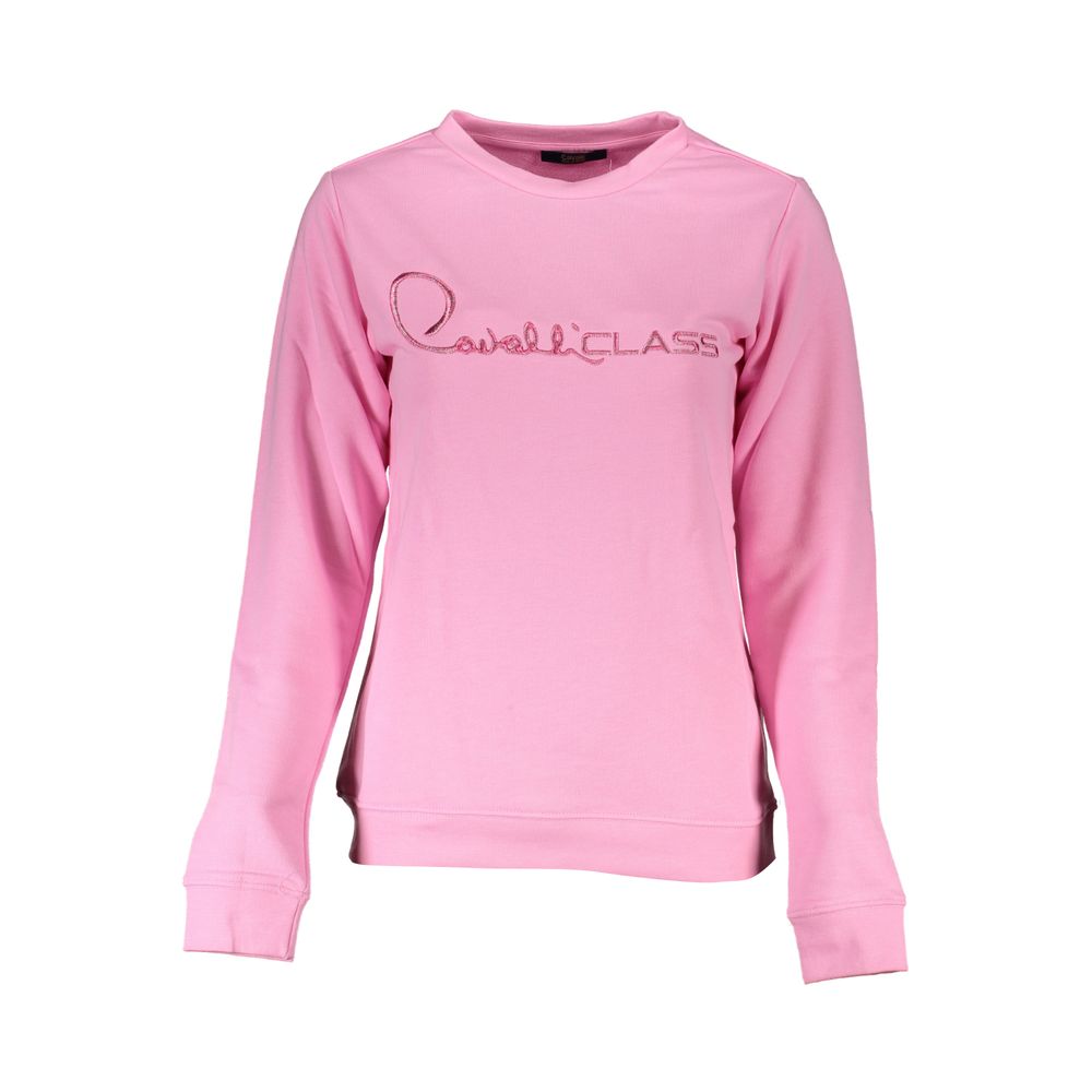 Cavalli Class Pink Cotton Sweater-Cavalli Class-XXL-Urbanheer