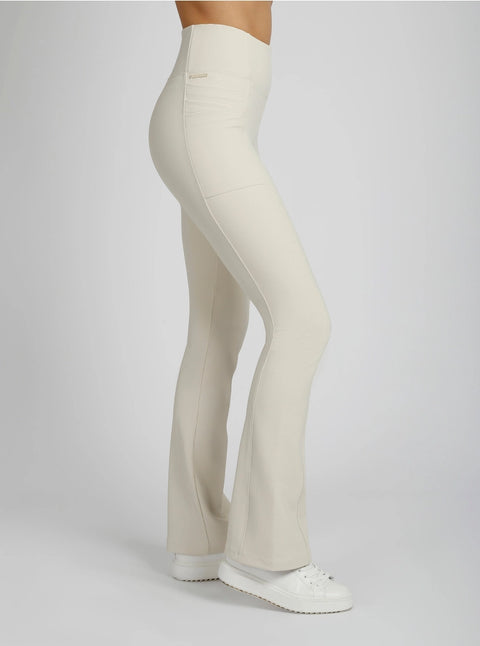 Directional Rib Bootcut Pant Jls Bright Chalk