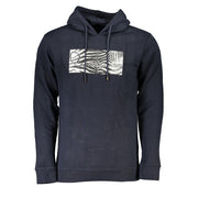 Cavalli Class Blue Cotton Men Sweater-Cavalli Class-S-Urbanheer