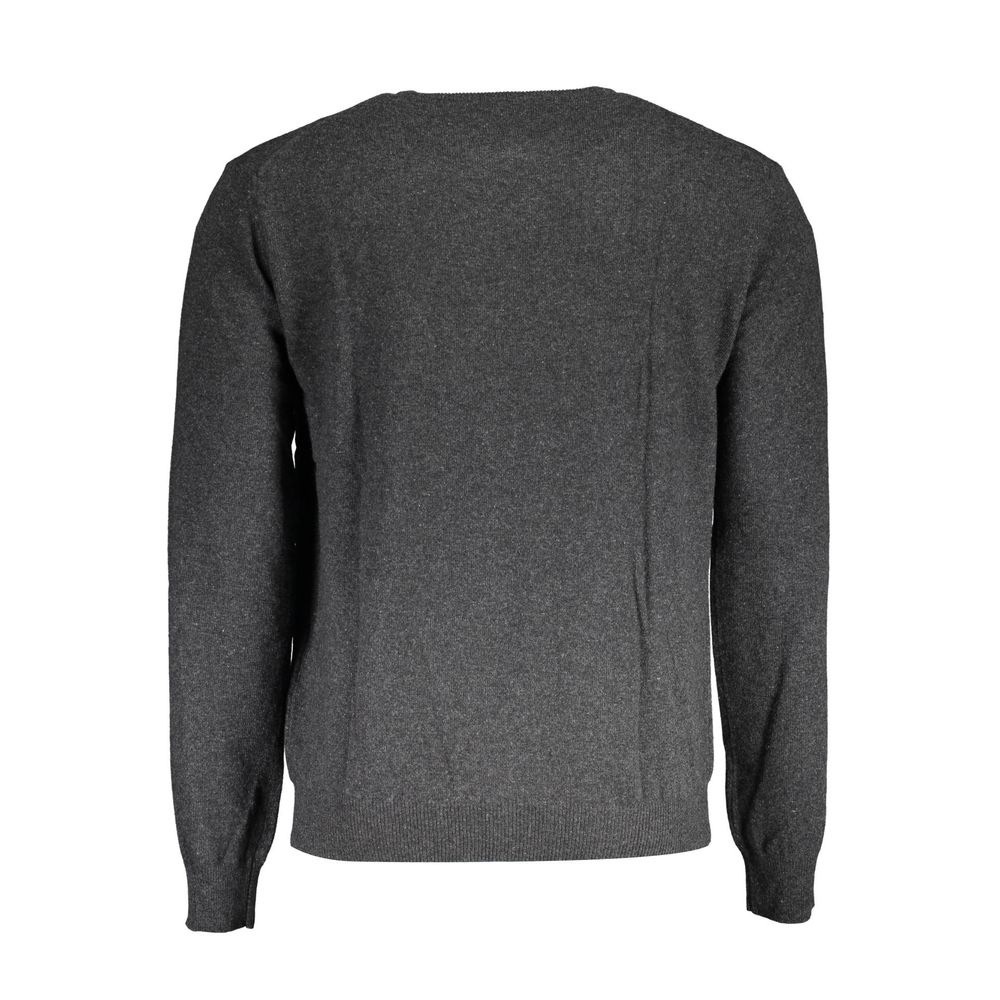 La Martina Gray Wool Men Sweater-La Martina-S-Urbanheer